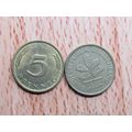 1972d 5 Pfennig Germany Coin
