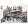 29 - Morlaix- VIEILLES MAISONS PLACE DU MARCHE