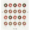 Holiday Wreaths Christmas Booklet Pane of Twent...