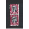 SouthAfrica.SG111 1d King George VI Pair.Fine U...