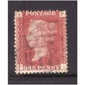 GREAT BRITAIN 1858-79 QV SG44 1d RED BROWN PLAT...