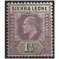 Sierra Leone 1908 SG88 1 1/2d Dull Purple & Bla...