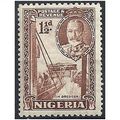 Nigeria 1936 SG36 1 1/2d Brown Mounted Mint . .