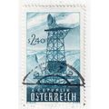 1959 AUSTRIA sg1344 2.40s DEEP TURQUOIS-BLUE FI...