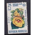 INDONESIA 1966 NATIONAL DISASTER FUND FLOWERS 2...