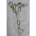 Golden heart necklace