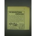 1930 Vapo Cresolene Ad - Whooping Cough