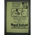 1949 Royal Enfield Lightweight Tourer Bicycle Ad - The fewer the petrol coupons