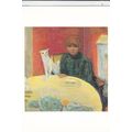 Pierre Bonnard La Femme au chat Postcard unused...