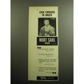 1959 Verve Records Ad - Look forward in anger Mort Sahl 1960