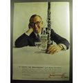 1958 Smirnoff Vodka Advertisement - Benny Goodman - It leaves you breathless!