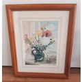 Vintage Wild Flowers Art Print Picture Framed S...
