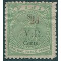 Fiji 1875 2d on 6c on 3d green SG23 unused