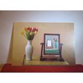 'TULIPS' photograph by David Hockney unused postcard art =