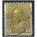 Canada 1915 SG208 7c Olive-Yellow Fine Used . ..
