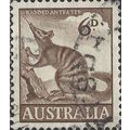 AUSTRALIA, MAMMAL, Numbat, brown 1960, 6d, #2