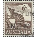 AUSTRALIA, MAMMAL, Numbat, brown 1960, 6d, #3