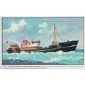 MT Boston Arrow Near Water Trawler Postcard
