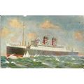 Blue Star Line SS AVILA Company Postcard by Tuck