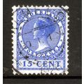 NETHERLANDS 1924 SG 320A 15c BLUE FINE USED #4