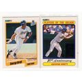 Two 1990 Fleer George Brett cards -#103, #621 N...