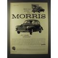 1960 Morris 1000 Car Ad - Bank your savings it'...