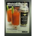 1983 Nikolai Vodka Ad - vs. Smirnoff There's No Bloody Difference