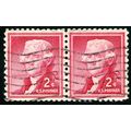 USA 1954 Thomas Jefferson, 2c x 2 Scott 1033, Used