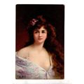 ARTIST DRAWN OILETTE GLAMOUR POSTCARD "GLADYS" ...