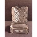 Vintage Pressed Glass Square Toothpick Holder