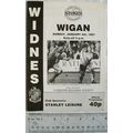 1987 programme Widnes v. Wigan