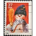 Stamp United States SG4245 2002 37c Snowman wea...