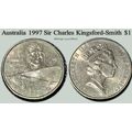 Australia 1997 One Dollar $1 Sir Charles Kingsf...