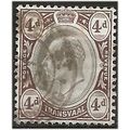 Transvaal 1902 SG249 4d Black & Brown Fine Used...