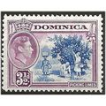 Dominica 1947 SG104a 3 1/2d Ultramarine & Purpl...