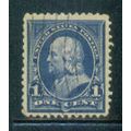 Used 264 1c Benjamin Franklin Fine Plus M02837