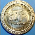Twin Pines. $1 Casino Token. Middletown, CA. R24