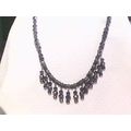 Gunmetal Gray Faceted Beaded Necklace set