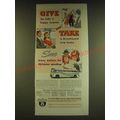 1939 Greyhound Bus Ad - Give the folks a happy surprise and take a Greyhound