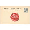 Canada #P22 Postal Card MINT Edward, Color Illu...