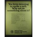 1968 Midland Bank Ad - You keep meaning to make a will. Why not do something