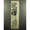 1951 Canada Dry Quinac Quinine Water Ad - Anytime is Gin and Tonic Time