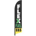 FLEX FUEL E85 Feather Swooper Flutter Flag vert...