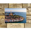 Croatia Laser Engraved Wood Picture Frame Lands...