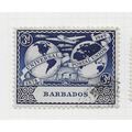 BARBADOS 1949 KG6 3d UPU POSTAL UNION UNIVERSAL...