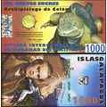Galápagos Islands. Banknote 1000 nuevos sucres....