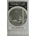 1971 programme Manchester City v. Coventry City...