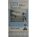 1968 programme Manchester City v. Coventry City...