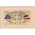 Patriotic Silk Postcard Showing The Flags Of Fr...