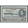 Ascension Island 1944 SG44a 1/- Black & Sepia P...